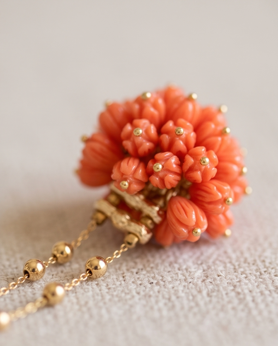 Collar Rocalla Coral - Imagen 3