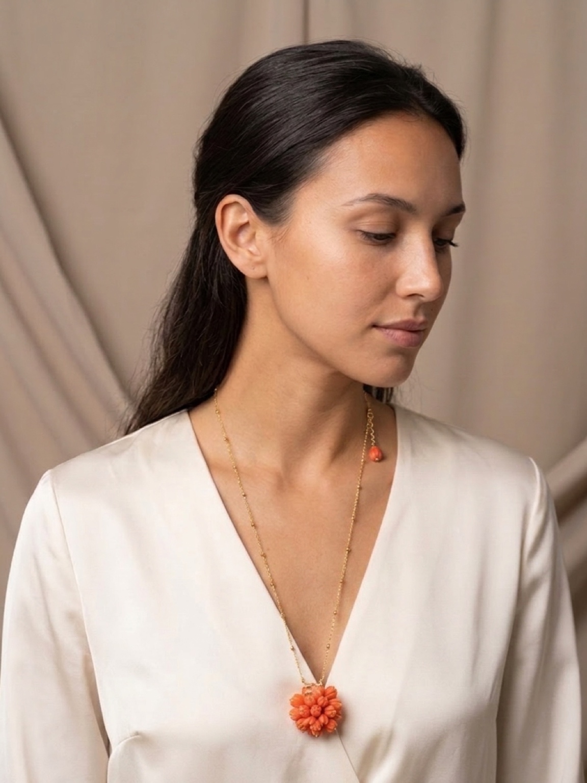 Collar Rocalla Coral