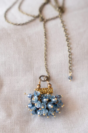 Collar Rocalla Coral Azul