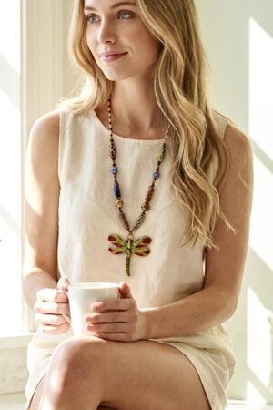 Collar Libélula Cloisonné