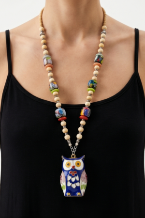 Búho pequeño cloisonne croché.