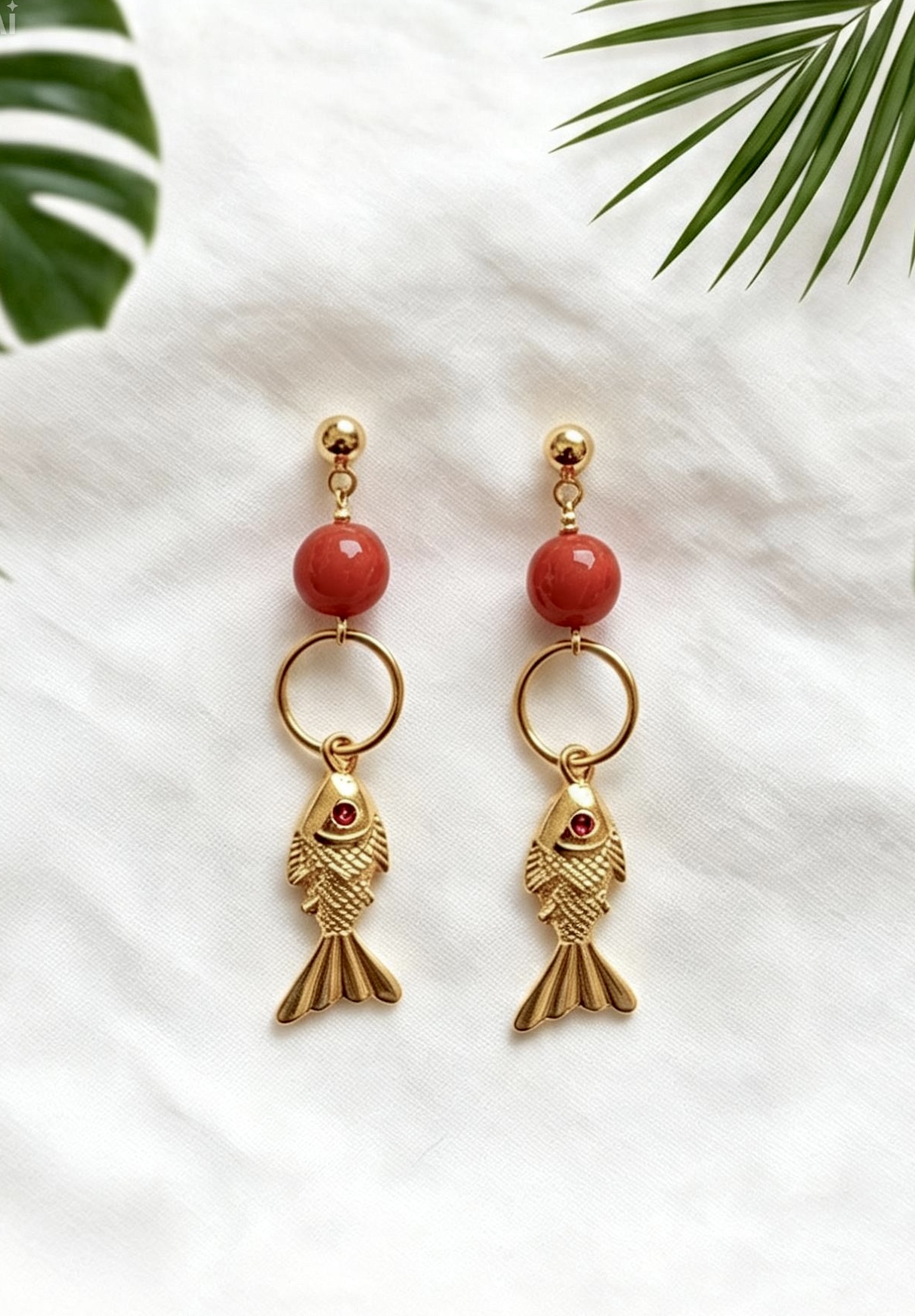 Pendientes Pececitos Coral