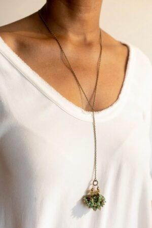 Collar Rocalla Iris Verde